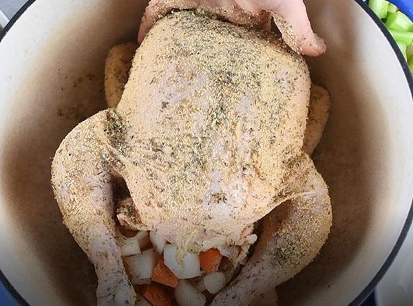 Dutch Oven Roasted Chicken - Step 2